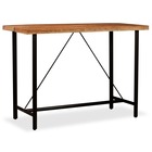 Table de bar bois massif d'acacia 150x70x107 cm