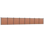 Panneau de clôture marron 1391x186 cm wpc