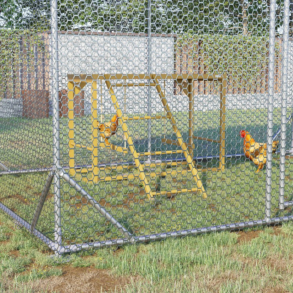 Aire de jeux poule bois massif perchoir balançoire échelle poulailler 100cm - comfortxl pet living