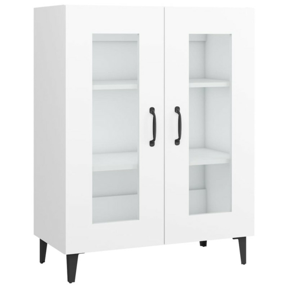 Buffet blanc 69,5x34x90 cm bois d ingénierie