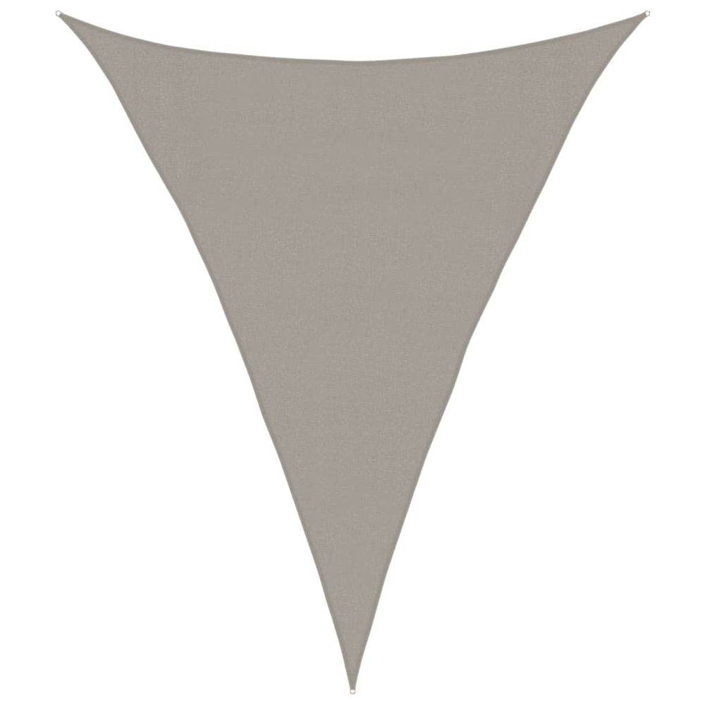 Voile d'ombrage 160 g/m² triangulaire gris clair 3x4x4 m pehd