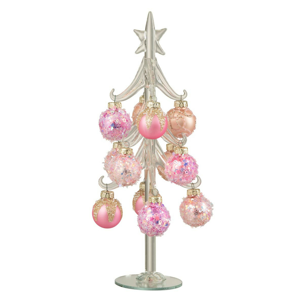Sapin de noël en verre 