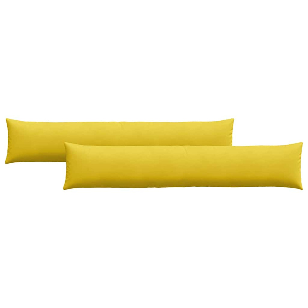 Coussins de canapé 2 pcs jaune 200 x 40 cm