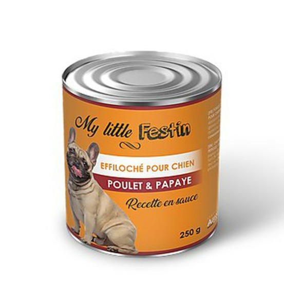 My little festin - pâtée chien - poulet / papaye 250 g