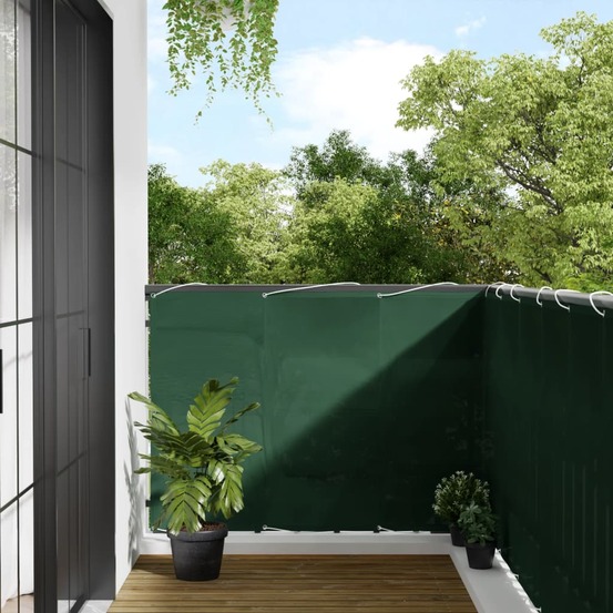 Écran de balcon vert foncé 120x800 cm 100% polyester oxford