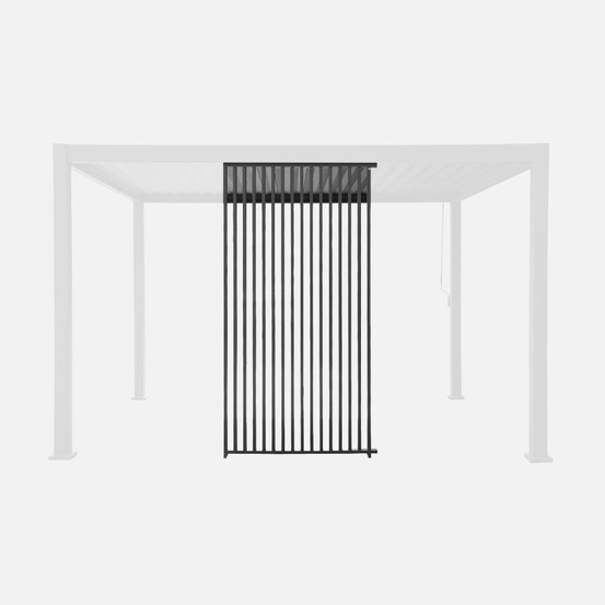 Triomphe persienne verticale pour pergola 4m, aluminium