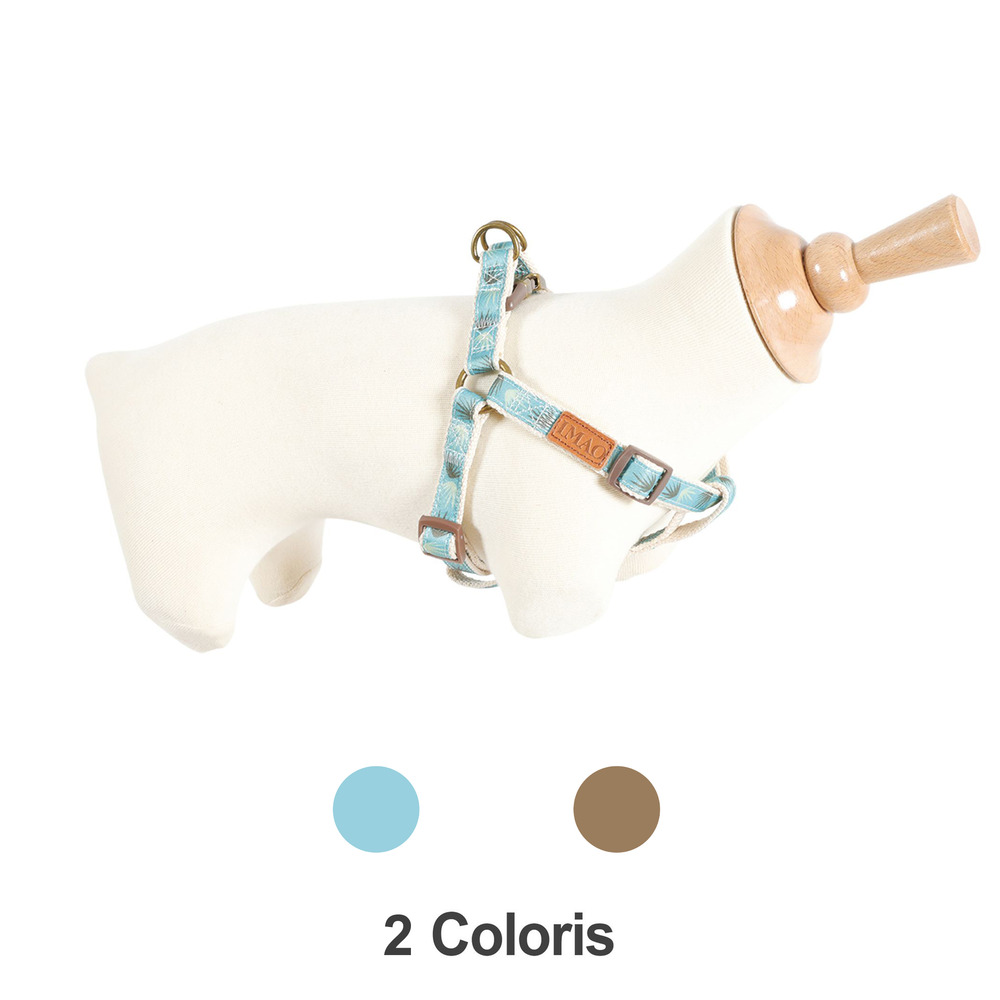 Harnais chien taiga zolux bleu : bleu - taille : t2