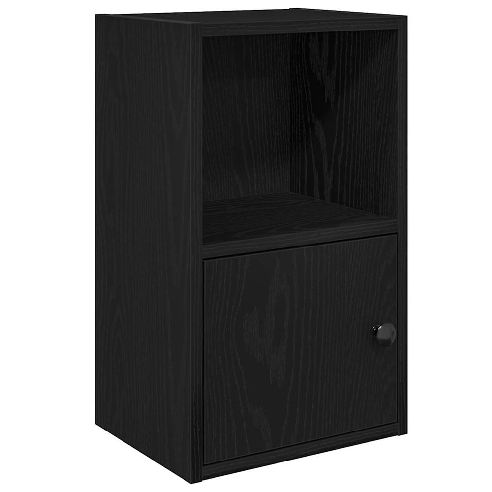 Bibliothèque chêne noir 31x24x52 cm bois d'ingénierie