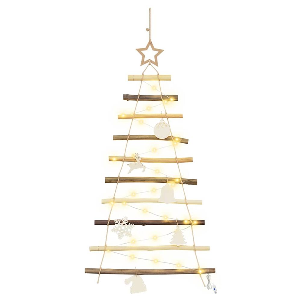 Sapin de noël naturel 90 cm bois de frêne massif