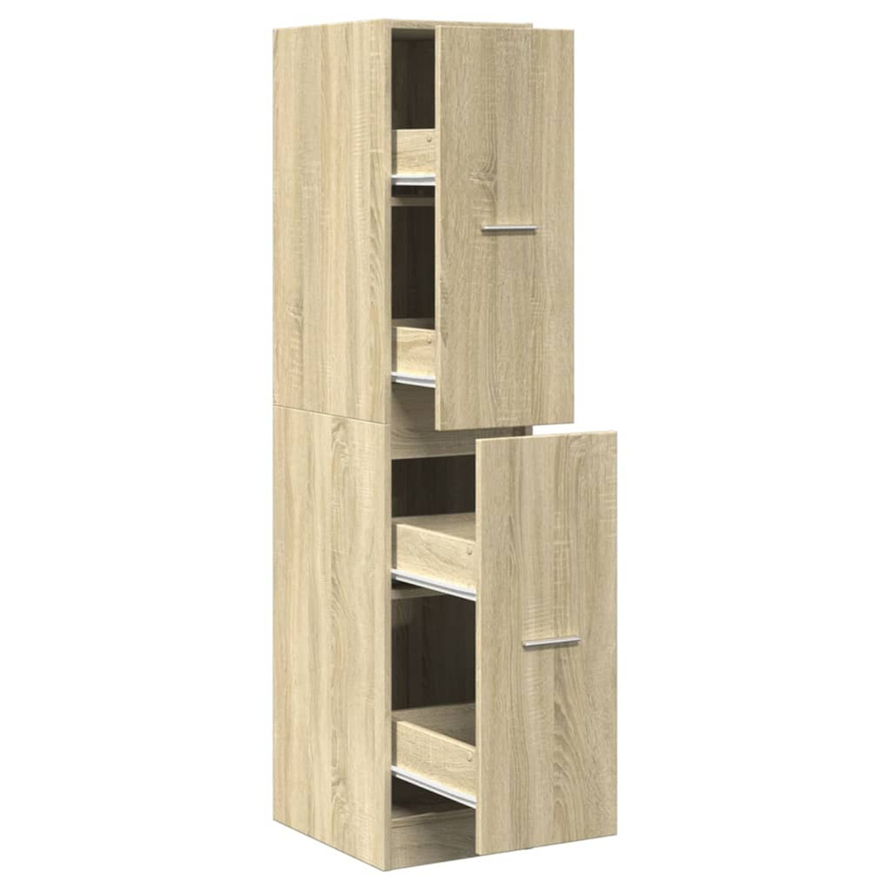 Armoire d'apothicaire chêne sonoma 30x41x144,5 cm bois d'ingénierie