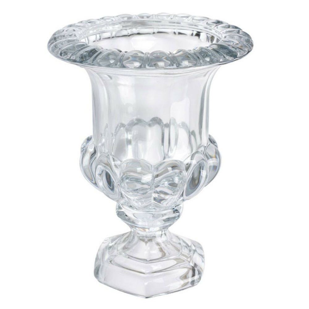 Grand vase transparent verre 20x26cm