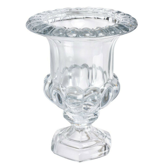 Grand vase transparent verre 20x26cm