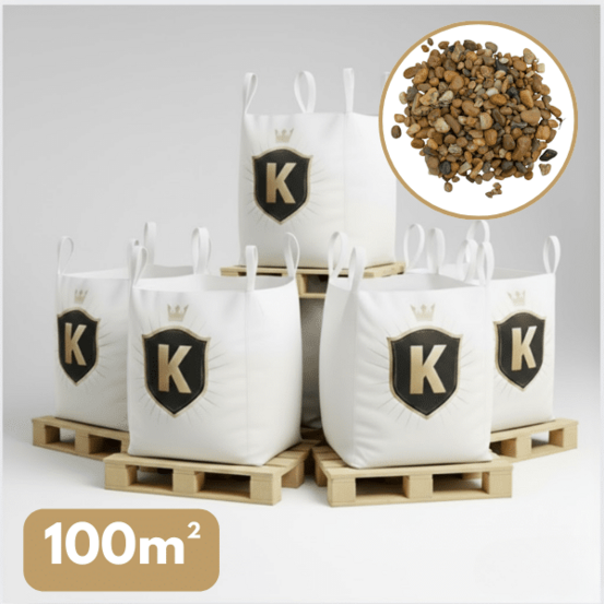 Galet jaune 10/16 mm – pack 5 big bag +/- 1,5t – 100 m²