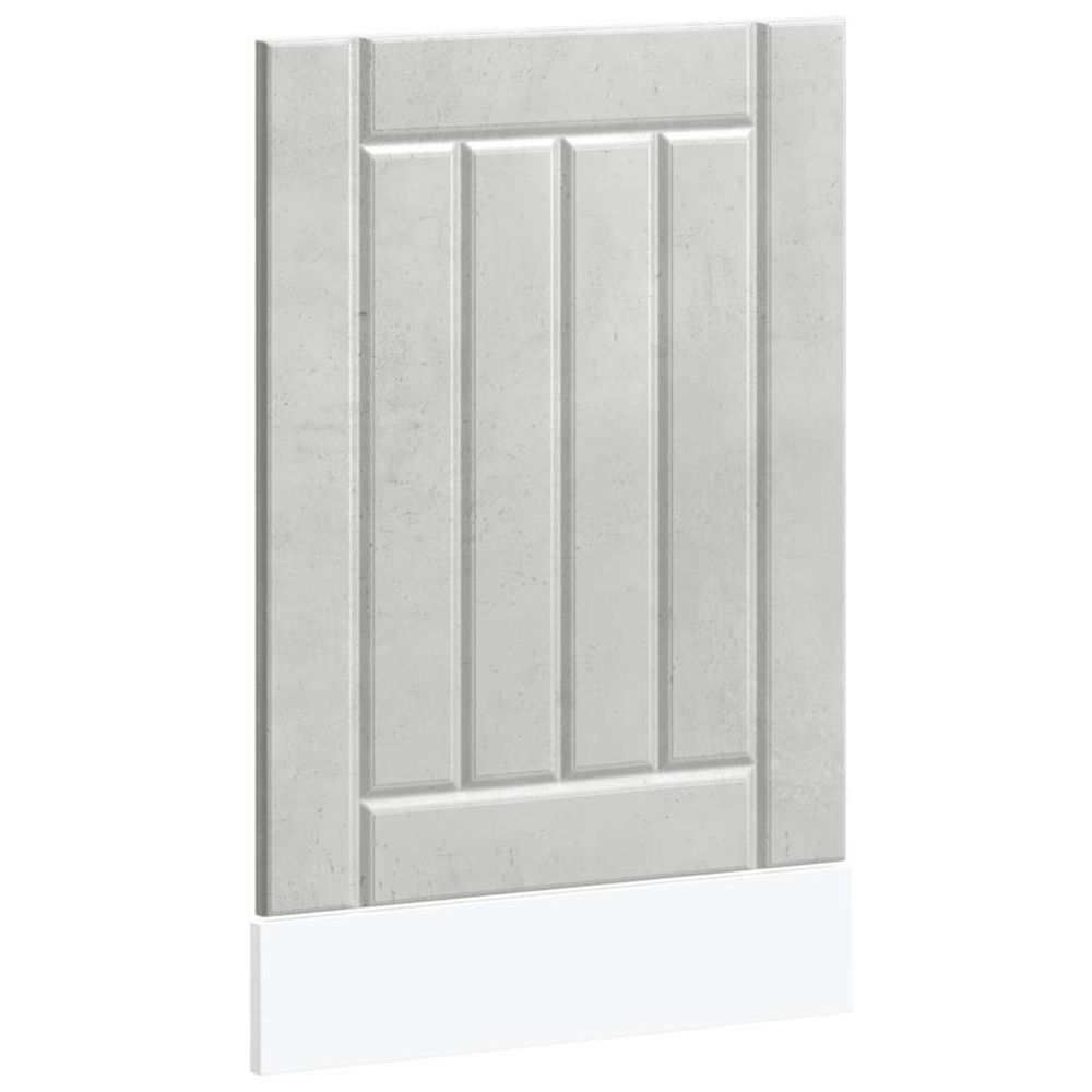 Panneau de lave-vaisselle lucca gris béton bois d'ingénierie