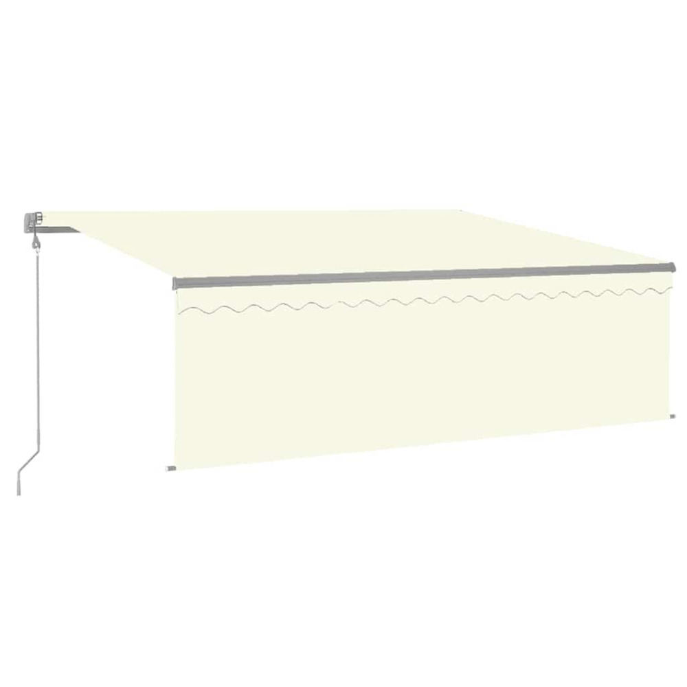 Auvent automatique rétractable avec store 4x3 m crème