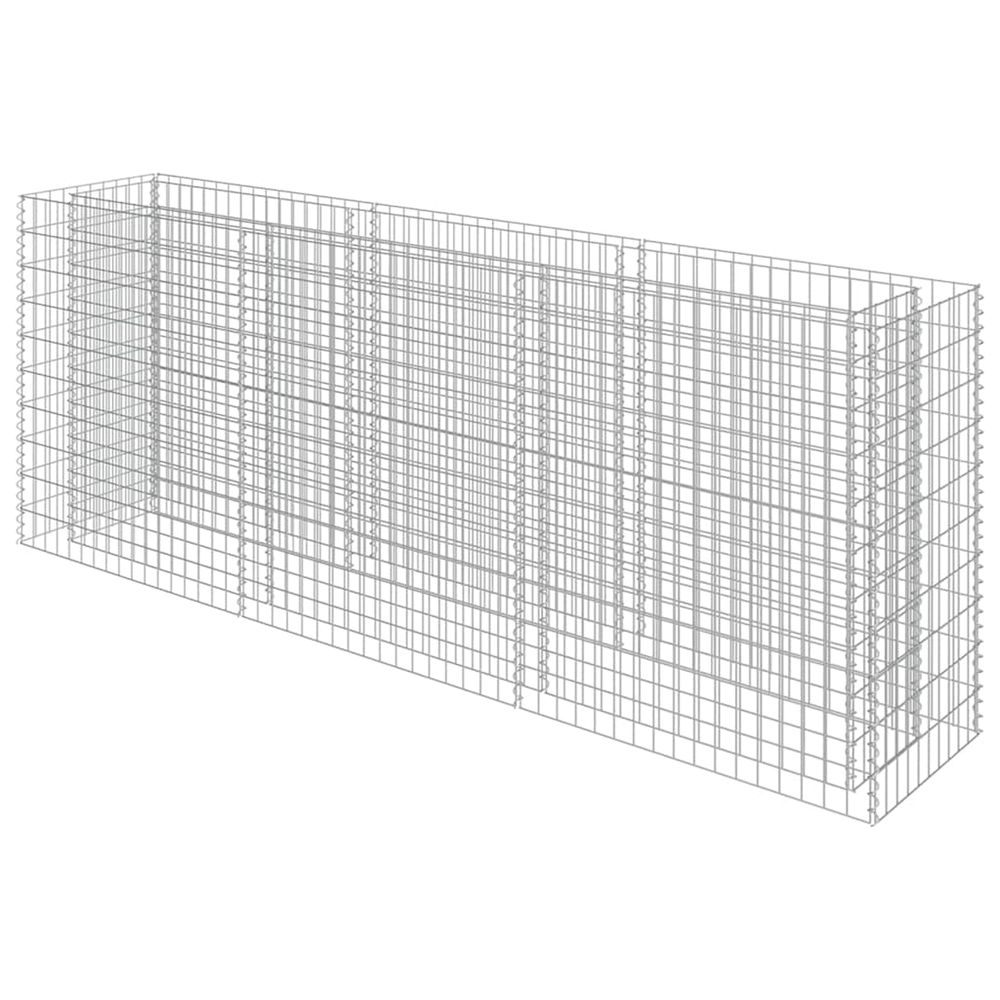 JARDINIERE EN GABION ACIER GAL-(862629)