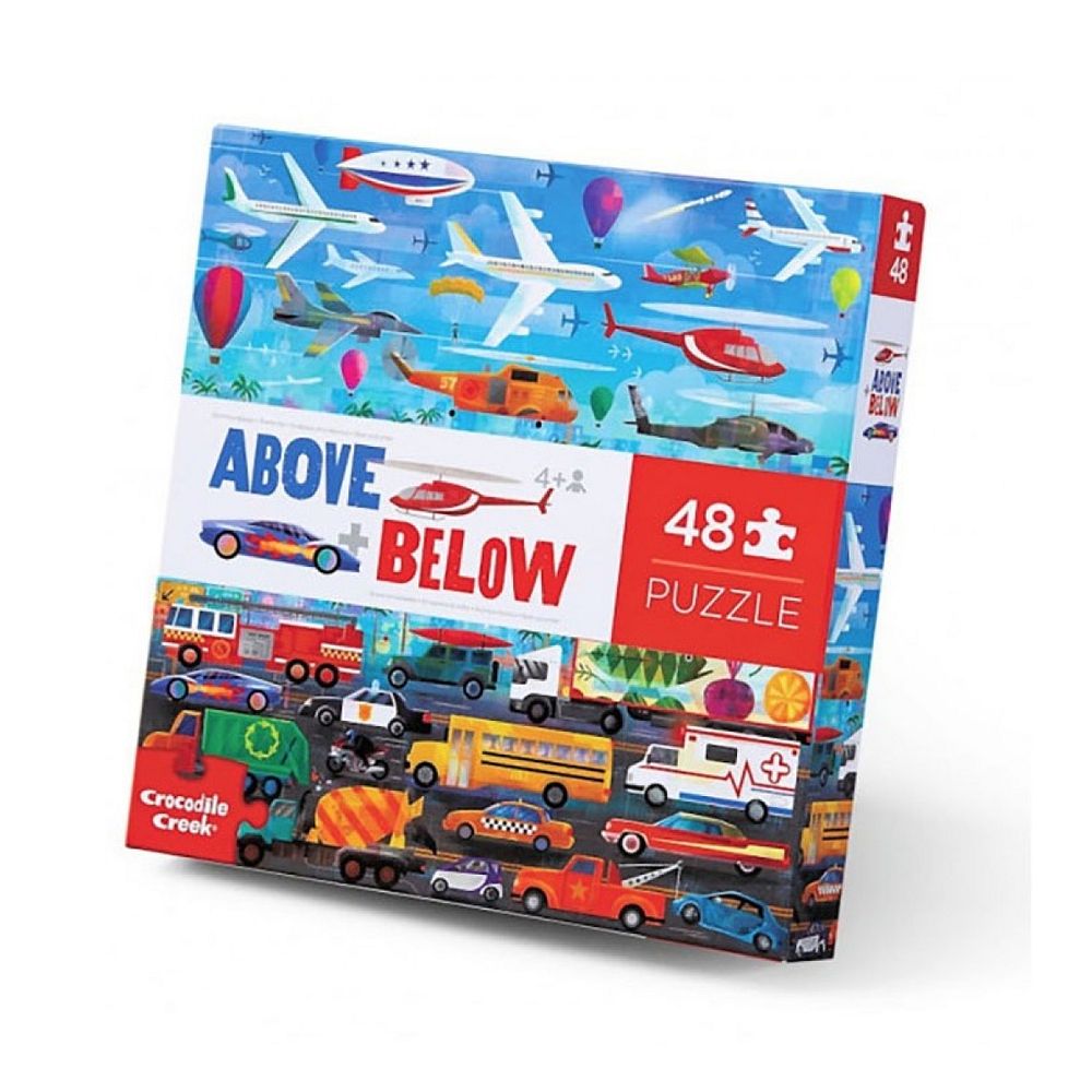 Puzzle 48 pieces - dessus et dessous - les vehicules
