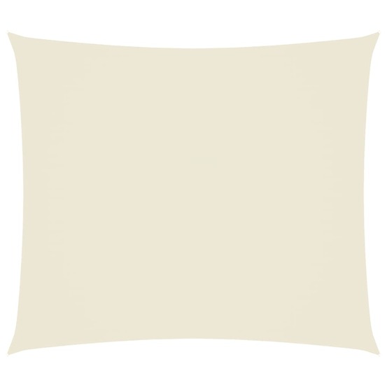 Voile de parasol tissu oxford rectangulaire 2x2,5 m crème
