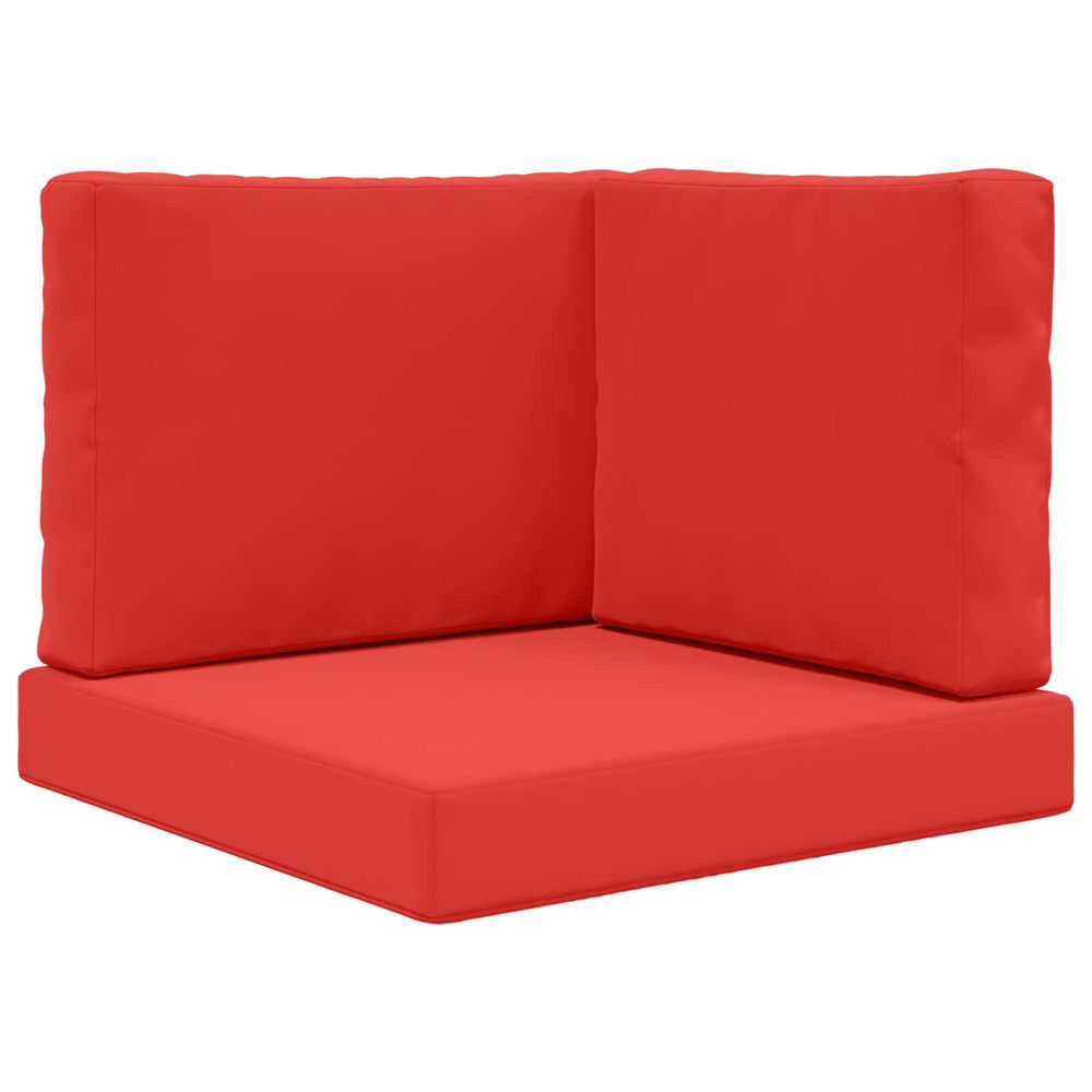 Coussin de canapé d'extérieur polyester rouge 60 x 60 cm