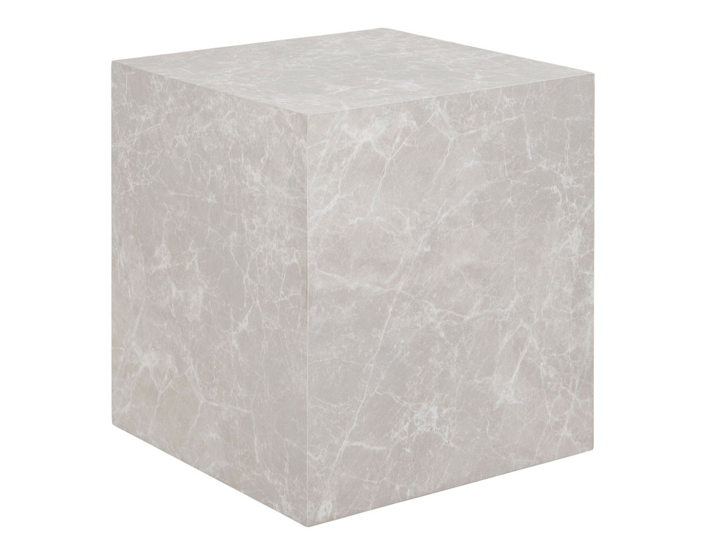 Pula - bout de canapé - effet marbre - 40 cm