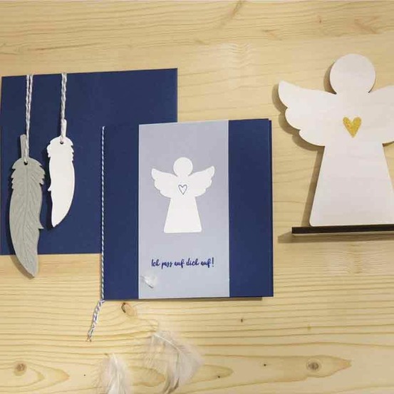 Matrice de découpe en métal 6,5 x 4,5 cm - ange gardien