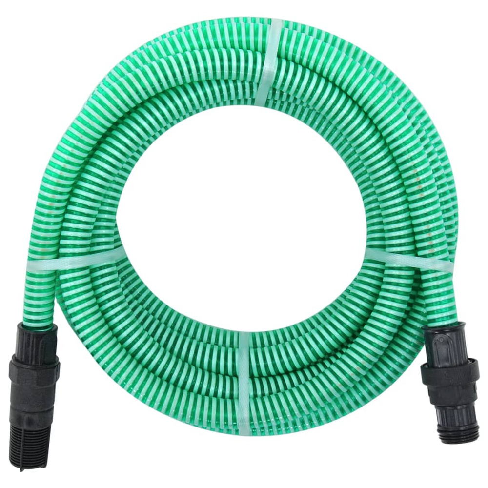 Tuyau d'aspiration avec raccords en pvc vert 1