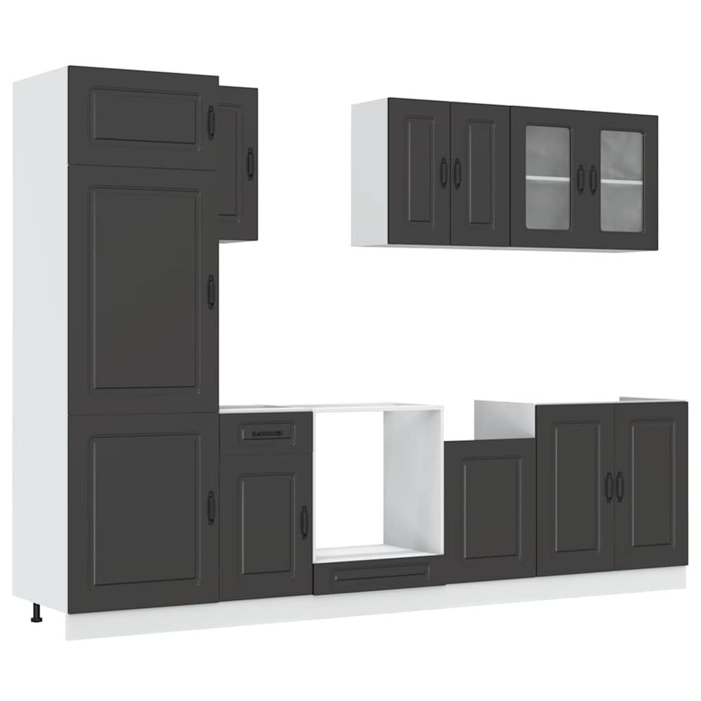 Ensemble d'armoires de cuisine 8 pcs kalmar bois d'ingénierie