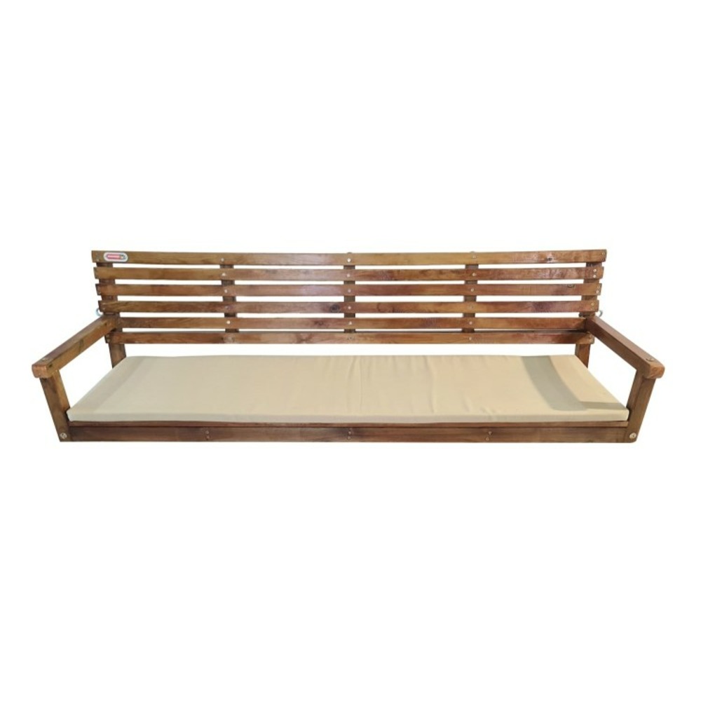 Banc balançoire de jardin masgames elna xl avec coussin sur le banc