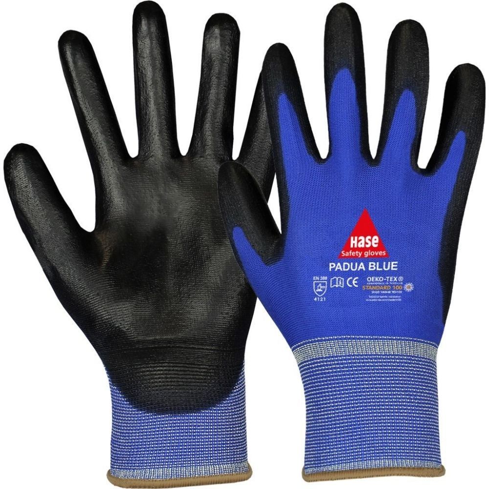 12 paar montagehandschuhe padua blue, gr. 7