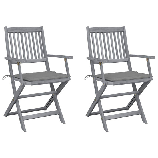 Chaises pliables d'extérieur 2 pcs