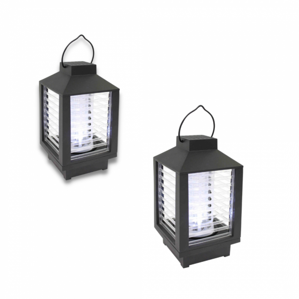 Lot de 2 - lampe zapper portable anti-nuisibles - portable, sans fil
