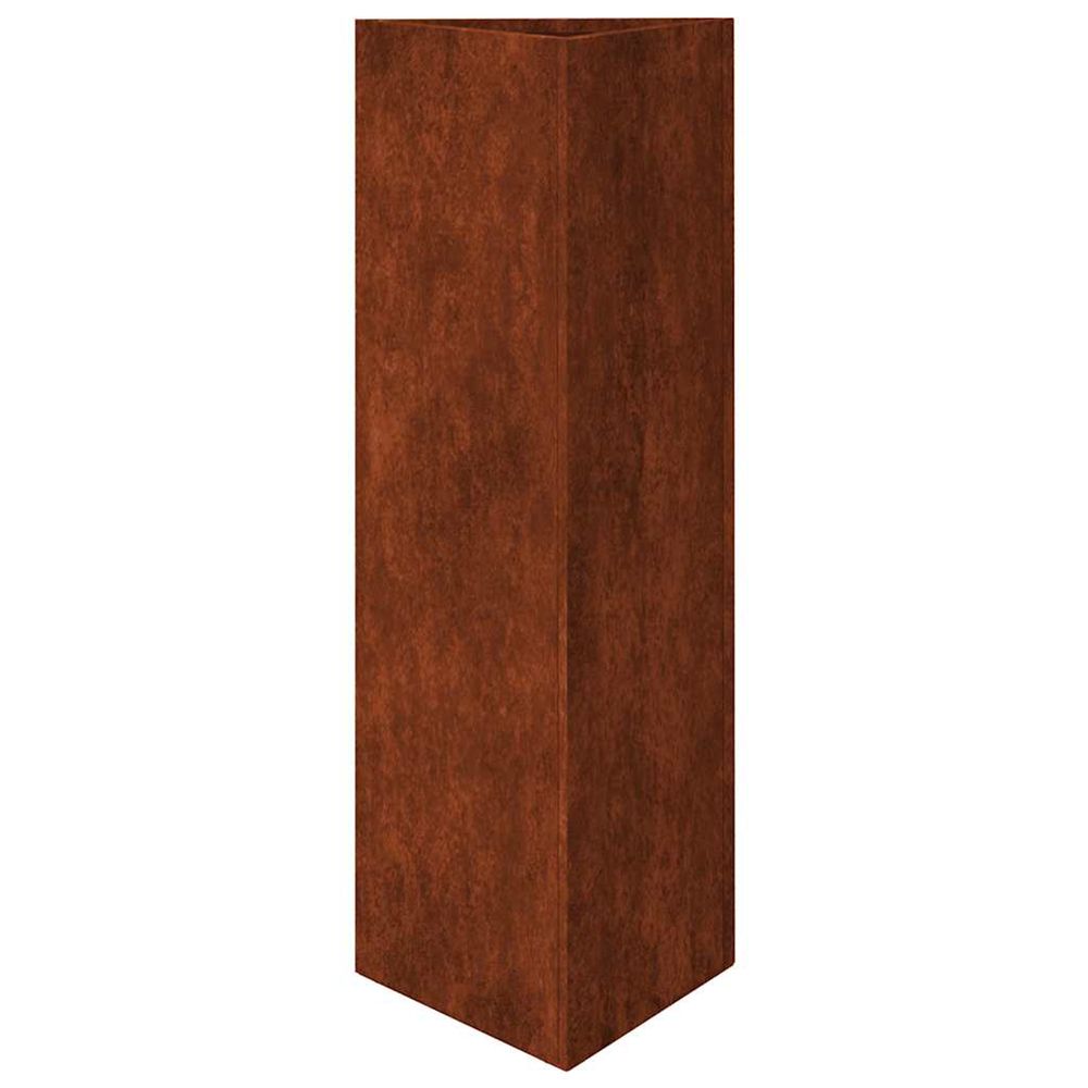 Jardinière d'extérieur 30x26x75 cm acier corten