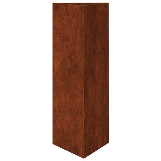 Jardinière d'extérieur 30x26x75 cm acier corten