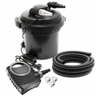 Kit set bassin 8000 litres 11 watts uvc pompe 3600 l/h tuyau 5 m kit de filtration