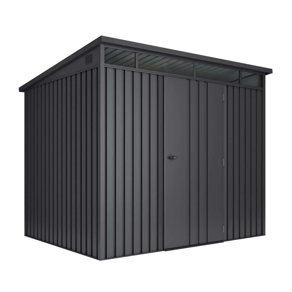 Wasabi - abri de jardin métal 4,5m² formentera avec fenêtre – épaisseur 0,40mm, serrure de sécurité avec clé