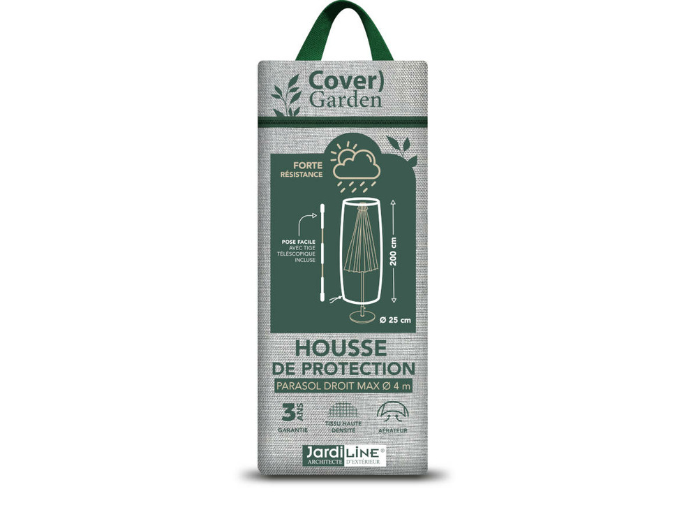 Housse de protection cover garden pour parasol droit jusqu'à ø 4 m - livrée avec