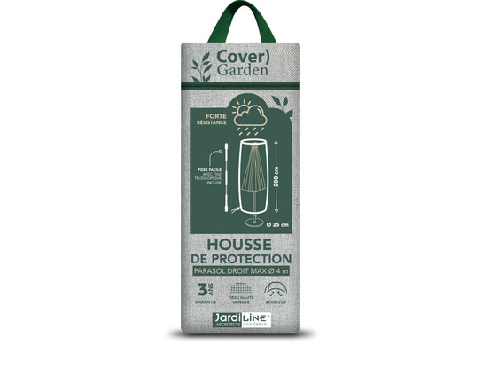Housse de protection cover garden pour parasol droit jusqu'à ø 4 m - livrée avec
