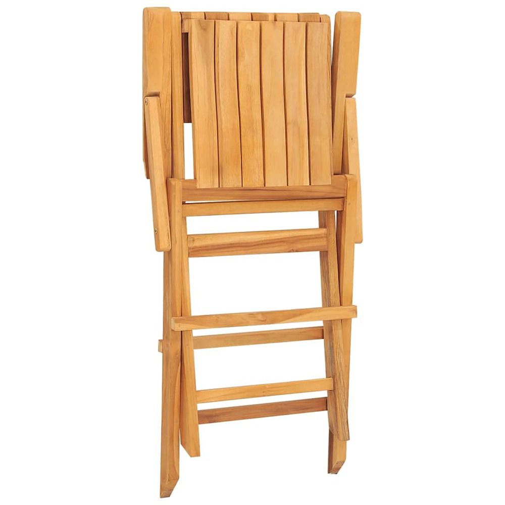 Chaises pliantes, lot de 4, 55 x 61 x 90 cm, en bois de teck massif