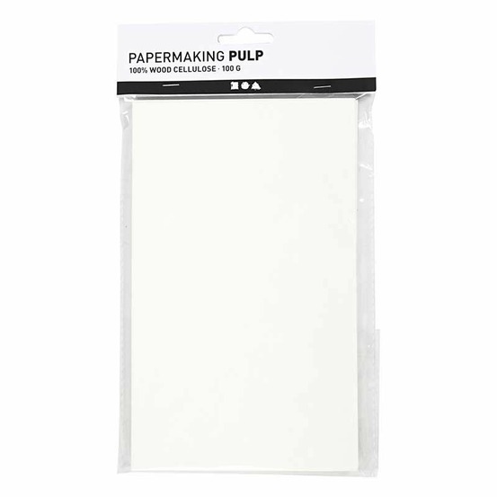 Pulpe de papier - fabriquer son papier soi-même 20 x 12 cm - 100 g