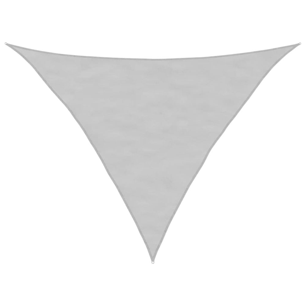 Voile d'ombrage gris clair 5x5x6 m 100% polyester oxford