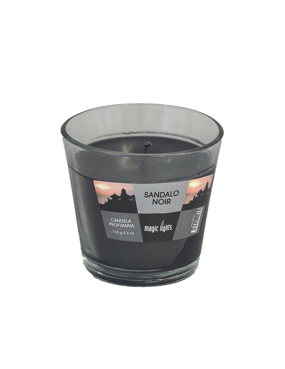 4 bougie parfumée en verre de glace bois de sandal 150 gr.magic lights