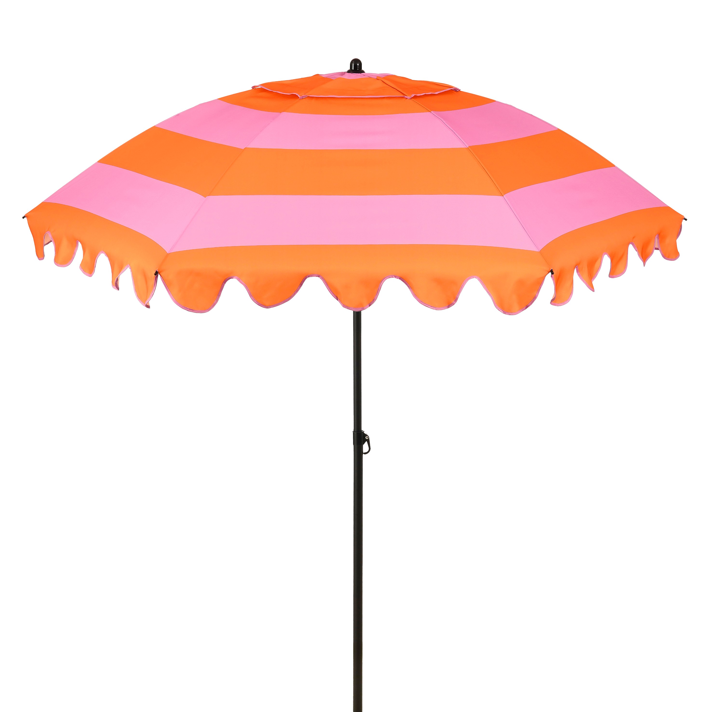 Mica decorations parasol inclinable à rayures - protection solaire 238 x ø197 cm - parasol plage jardin ou balcon - polyester,