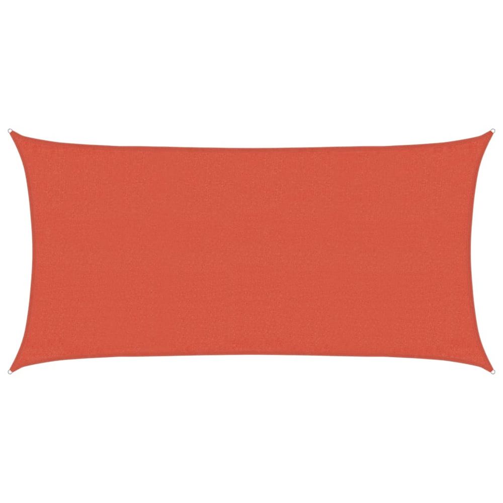 Voile d'ombrage 160 g/m² terre cuite 3x6 m pehd