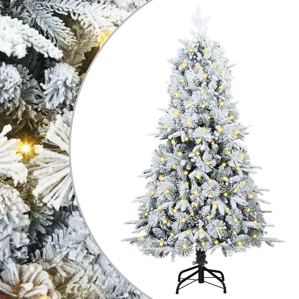 Sapin de noël artificiel à branches articulées blanc 150 cm