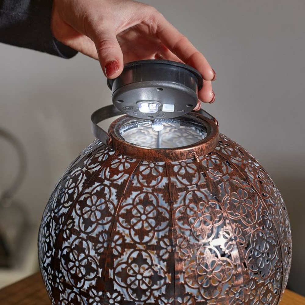 Module rond piles et led pour lanternes smart solar