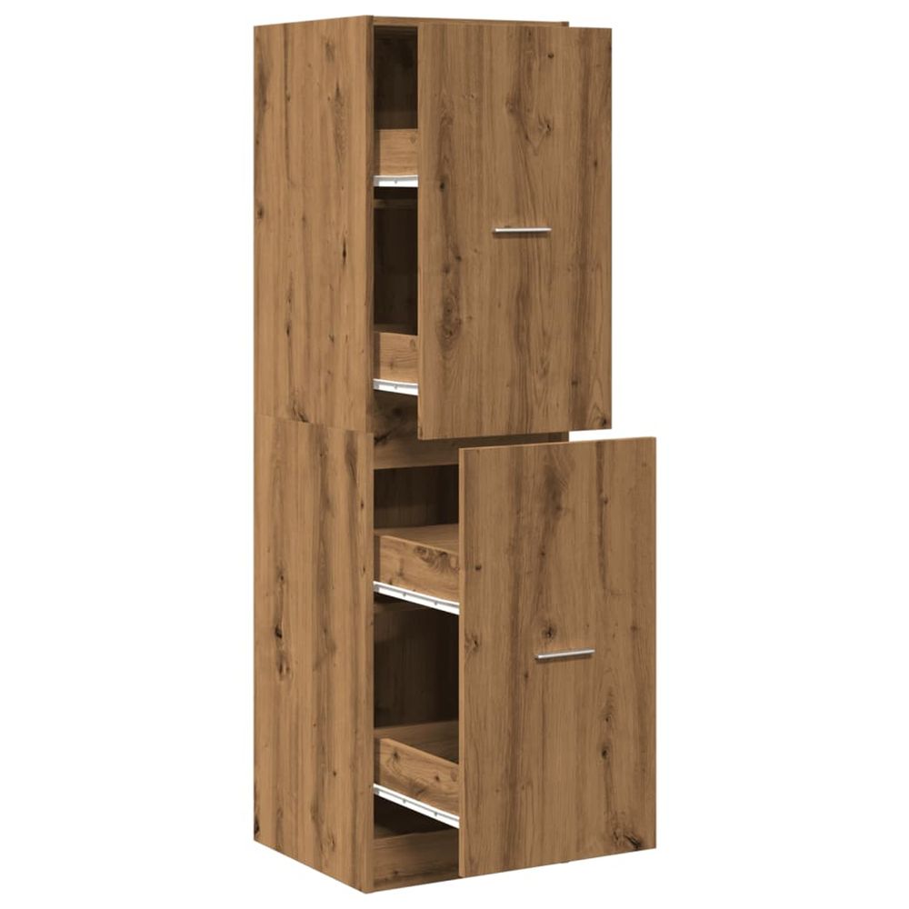 Armoire d'apothicaire chêne artisanal bois d'ingénierie