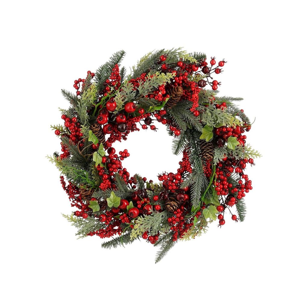 Couronne norah h13x50cm - rouge