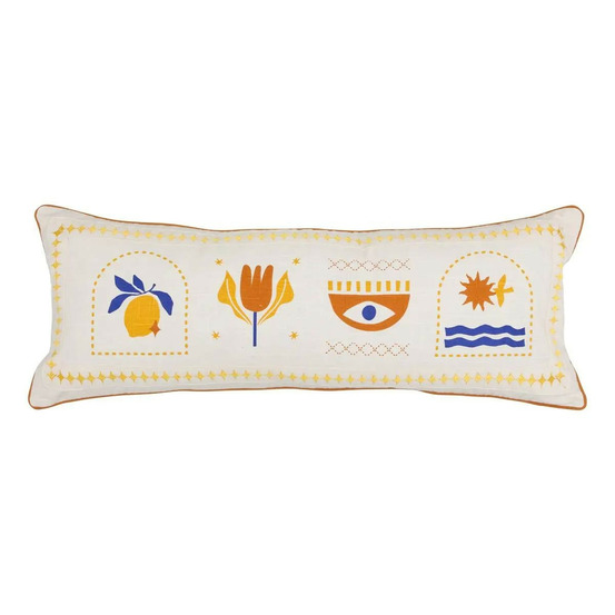 Coussin déco brodé