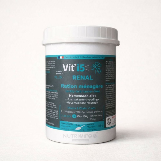 Vit'i5 renal – complément ration ménagère chien & chat (rénal) 250 g