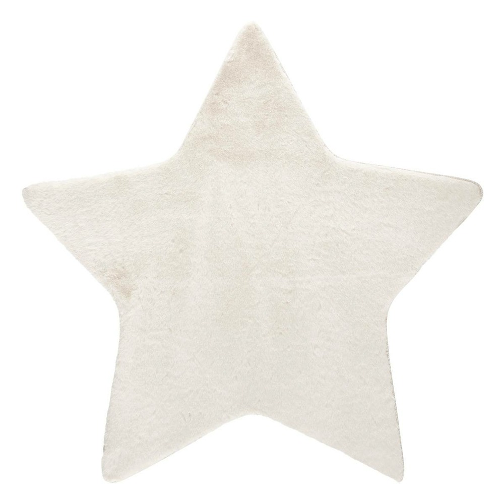 Tapis enfant "étoile" - blanc - l. 100 x p. 1 x h. 100 cm - d100 cm